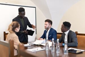 A Group of People Having a Meeting