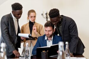 A Group of People Having a Meeting